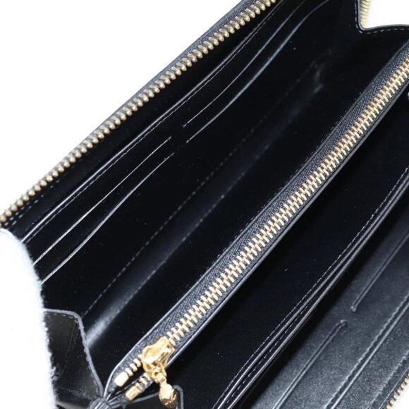 LOUIS VUITTON Vernis Yayoi Kusama Zippy Wallet White Black - Picture 13 of 16